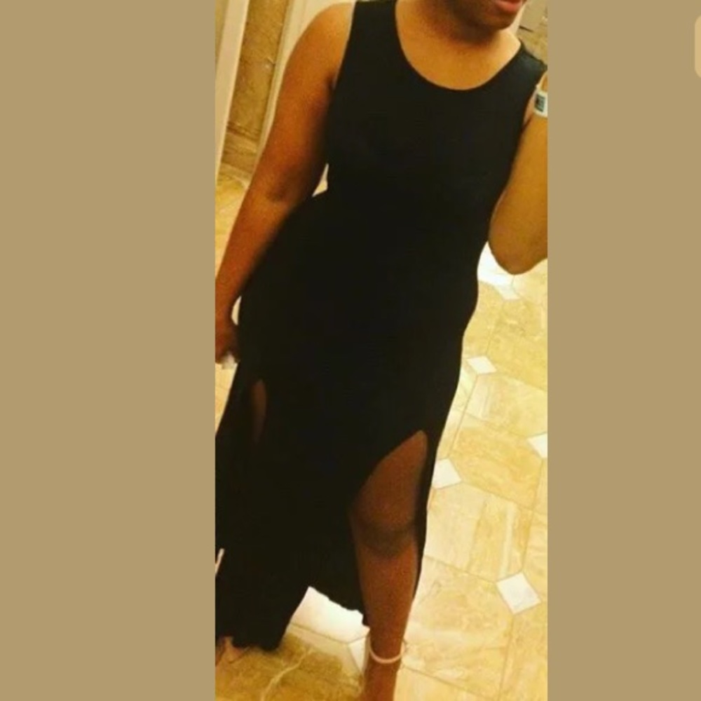 Black Fitted Maxi Dress